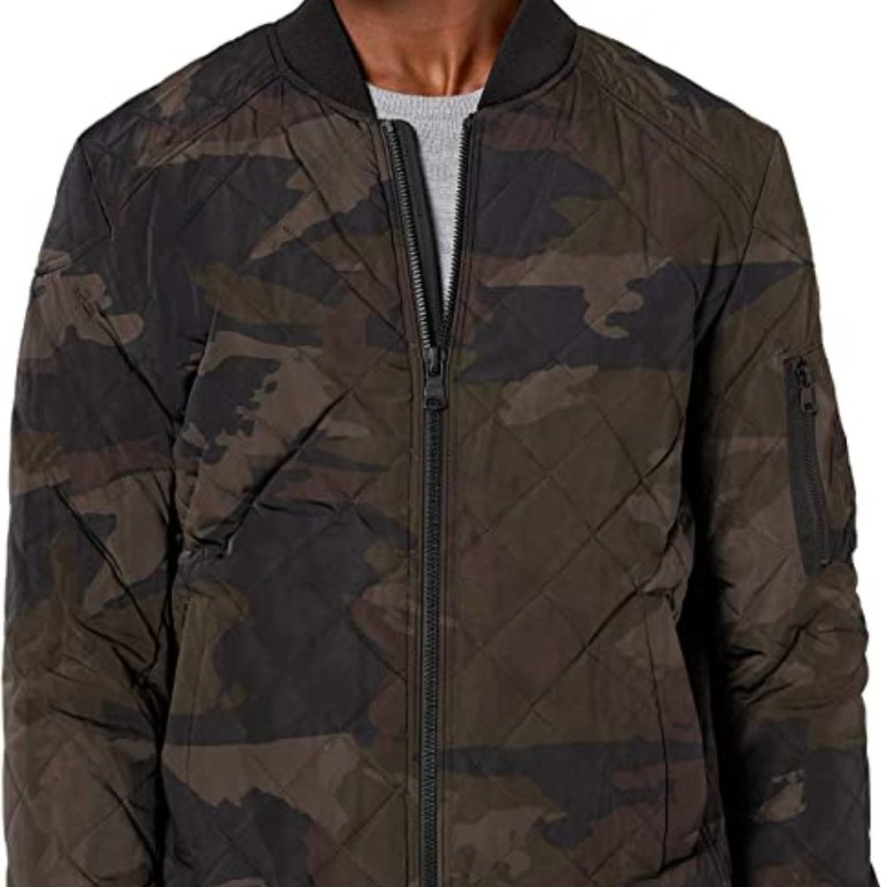 Calvin Klein Men Quilted Bomber Jacket Large
